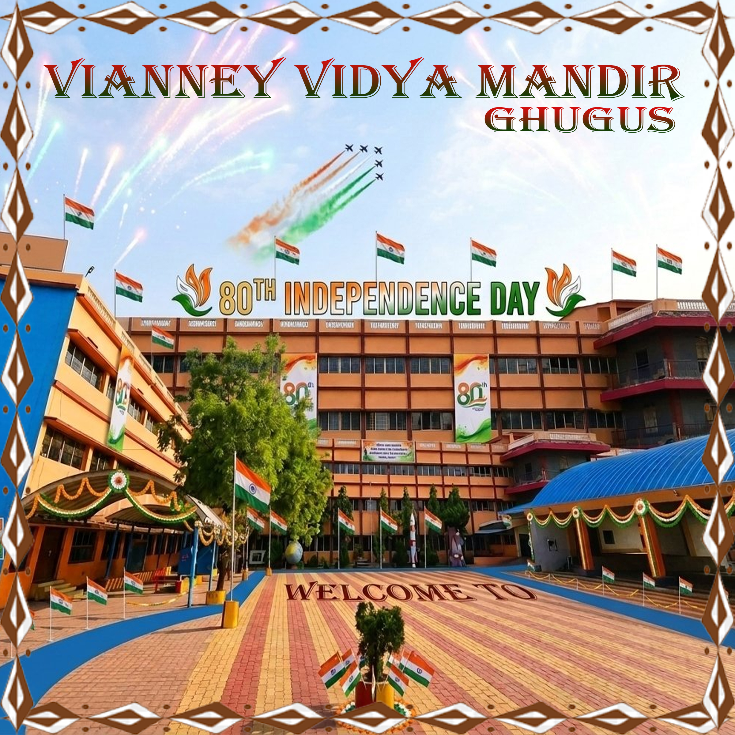 Top school in Chandrapur Vianney Vidya Mandir Ghugus Campus